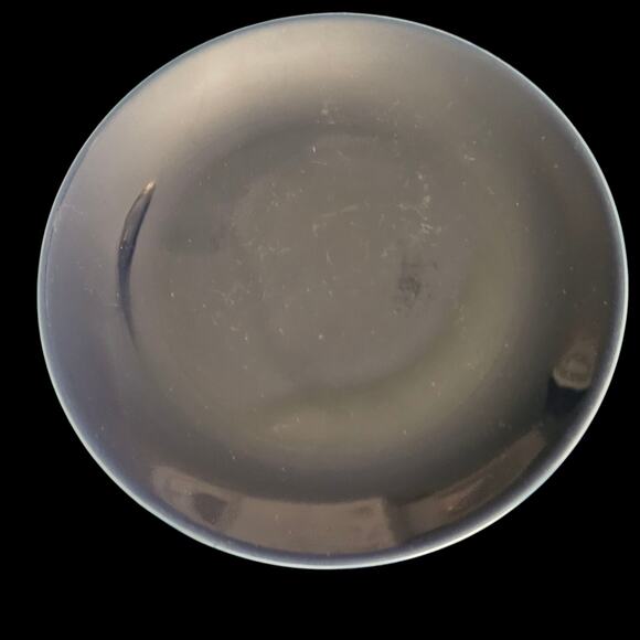 Set of 4 Vintage Blue Ceramic Plates 7.5" Glossy Finish Modern Minimalist - Picture 1 of 5